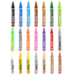 21 Colours Set of Oil-Based Paint Marker Pens Permanent - 2.5mm Round Tip, Fast-Drying Waterproof Ink - Universal for All Surfaces