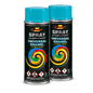 2 x 400ml Gloss Spray Paint Universal Multi-Surface - RAL 5021 Water Blue - For Metal, Wood, Plastic - Indoor and Outdoor Use