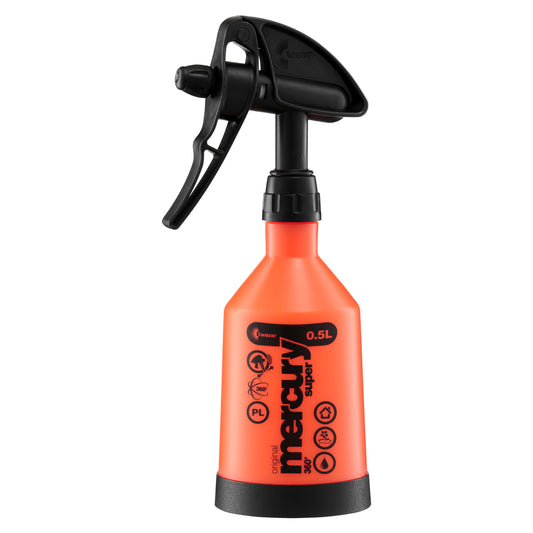 Kwazar Mercury Super 360 spray bottle - For garden - 0.5 litres - Orange - 9 x 12 x 28 cm