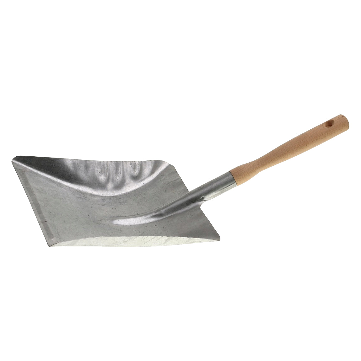 Universal Galvanized Dustpan / Coal Shovel with Handle - Heavy Duty, Rust-Resistant, Multipurpose Cleaning Tool