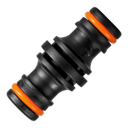 Double Male Hose Connector Coupler Extender Joiner - Leak-Proof & Durable - Compatible with Hozelock, Gardena (Black x 1 Pc)