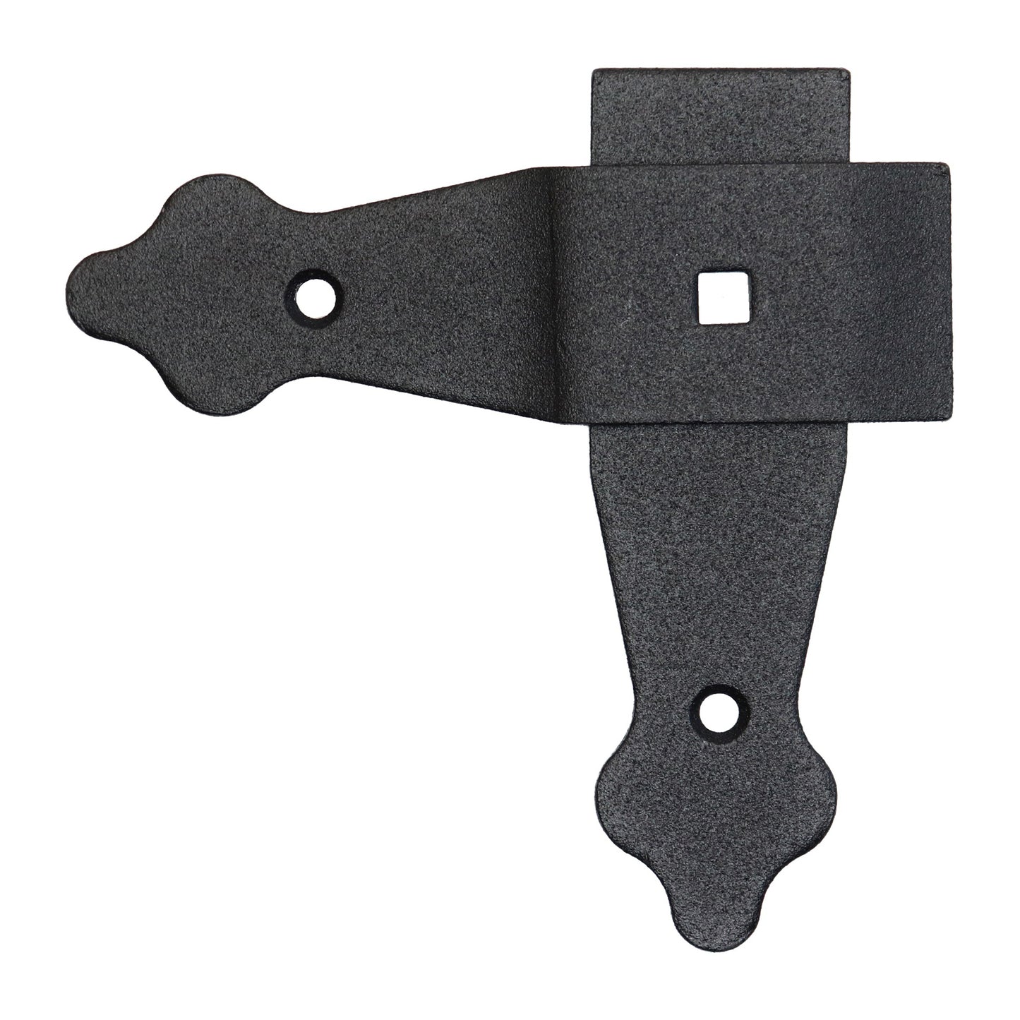 Pack of 1 x Flat Corner L Shape Plate, 100 x 100 mm Black Flat Right Angle Bracket, Decorative, Powder Coated Steel Repair Brace
