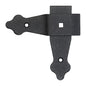 Pack of 1 x Flat Corner L Shape Plate, 100 x 100 mm Black Flat Right Angle Bracket, Decorative, Powder Coated Steel Repair Brace