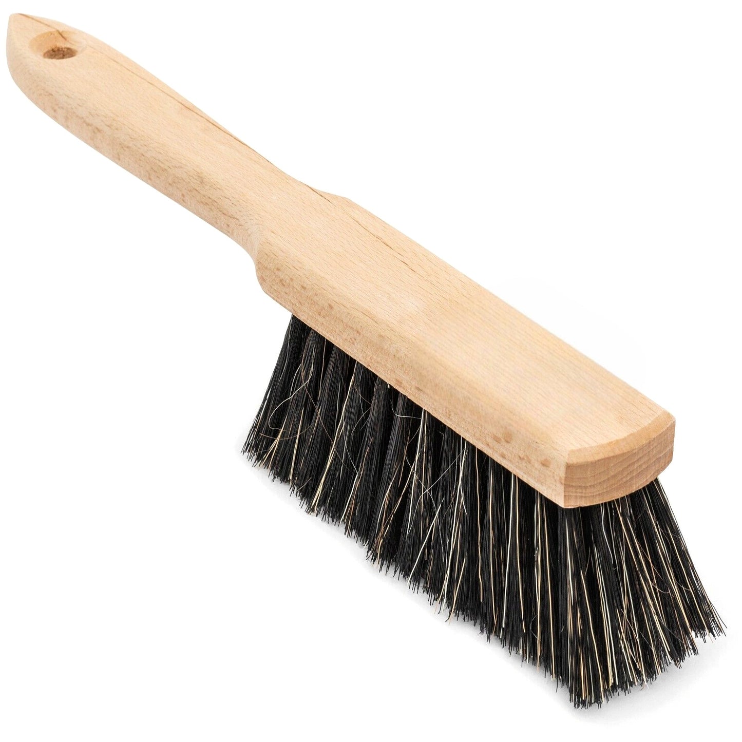 Hand Brush, Counter Brush, Wooden Bench Brush with Anti-Static Natural and Synthetic Bristles for Efficient Household Cleaning of