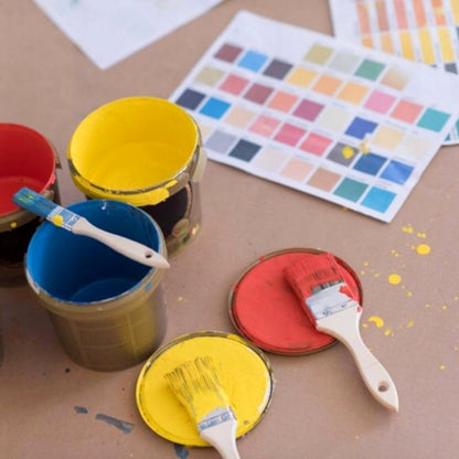 Set of 8 pcs Paint Brushes for a Smooth Finish Painting with Emulsion, Gloss, Satin Paints on Walls, Ceilings, Wood, Metale