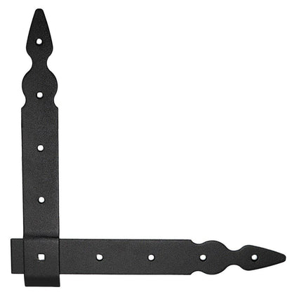 Pack of 1 x Flat Corner L Shape Plate, 250 x 250 mm Black Flat Right Angle Bracket, Powder Coated Steel Repair Brace Support