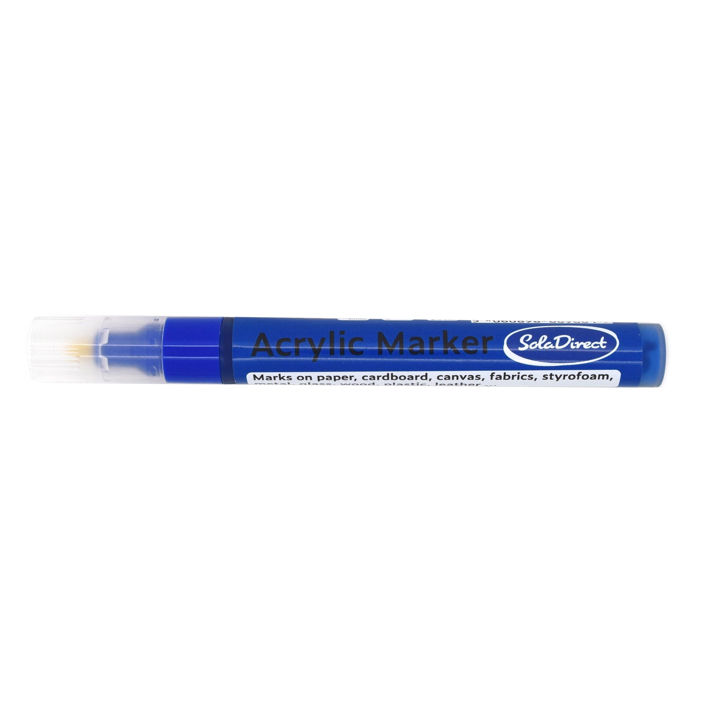 Acrylic Paint Marker Pen Permanent for Stone Leather Fabric Plastic (Blue)