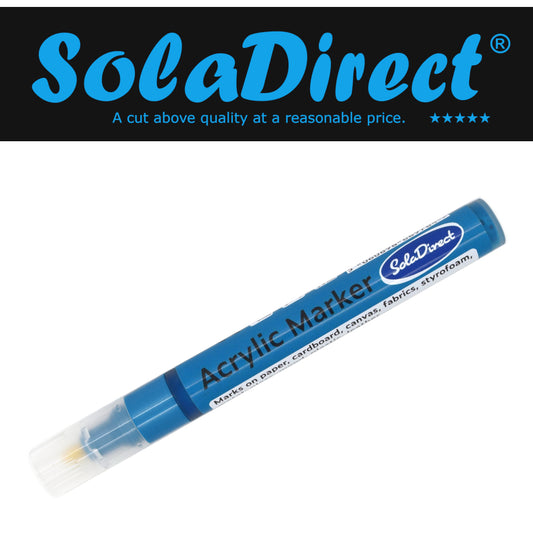 Acrylic Paint Marker Pen Permanent for Stone Leather Fabric Plastic (Metallic Light Blue)