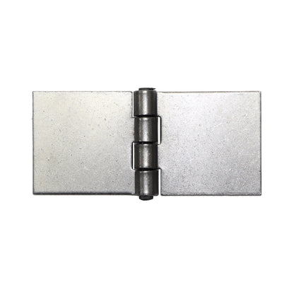 Pack of 1 x Heavy Duty Weldable Solid Steel Hinge, 45 x 100 mm Welding Long Lasting Steel Butt Hinge, 2 mm Thick Weld On Hinges