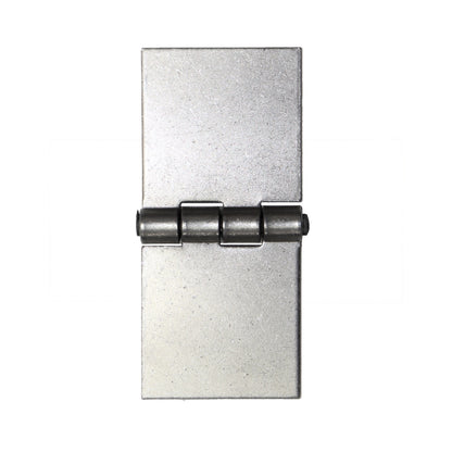Pack of 1 x Heavy Duty Weldable Solid Steel Hinge, 45 x 100 mm Welding Long Lasting Steel Butt Hinge, 2 mm Thick Weld On Hinges