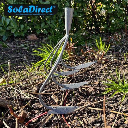 Cultivator, 5 Prong Hand Soil Scarifier Cultivator Head, Digging Hoe, Gardening and Farming Tool
