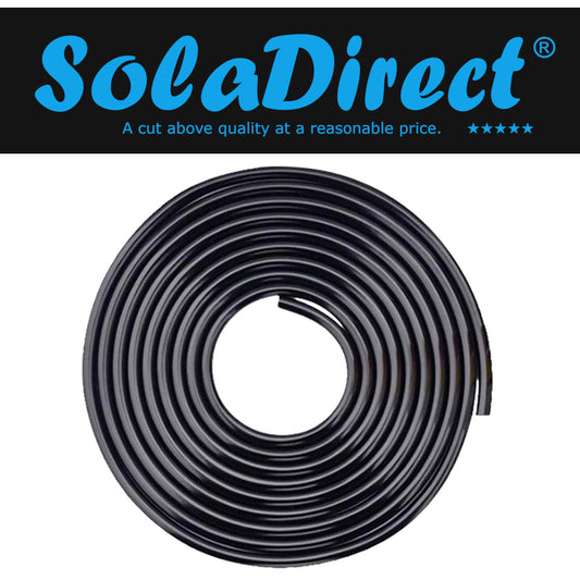 Micro Irrigation Pipe Tube Hose 4 mm (ID) / 6 mm (OD) for Micro Drip Garden Irrigation System (Black, 50 metres / 164 ft)