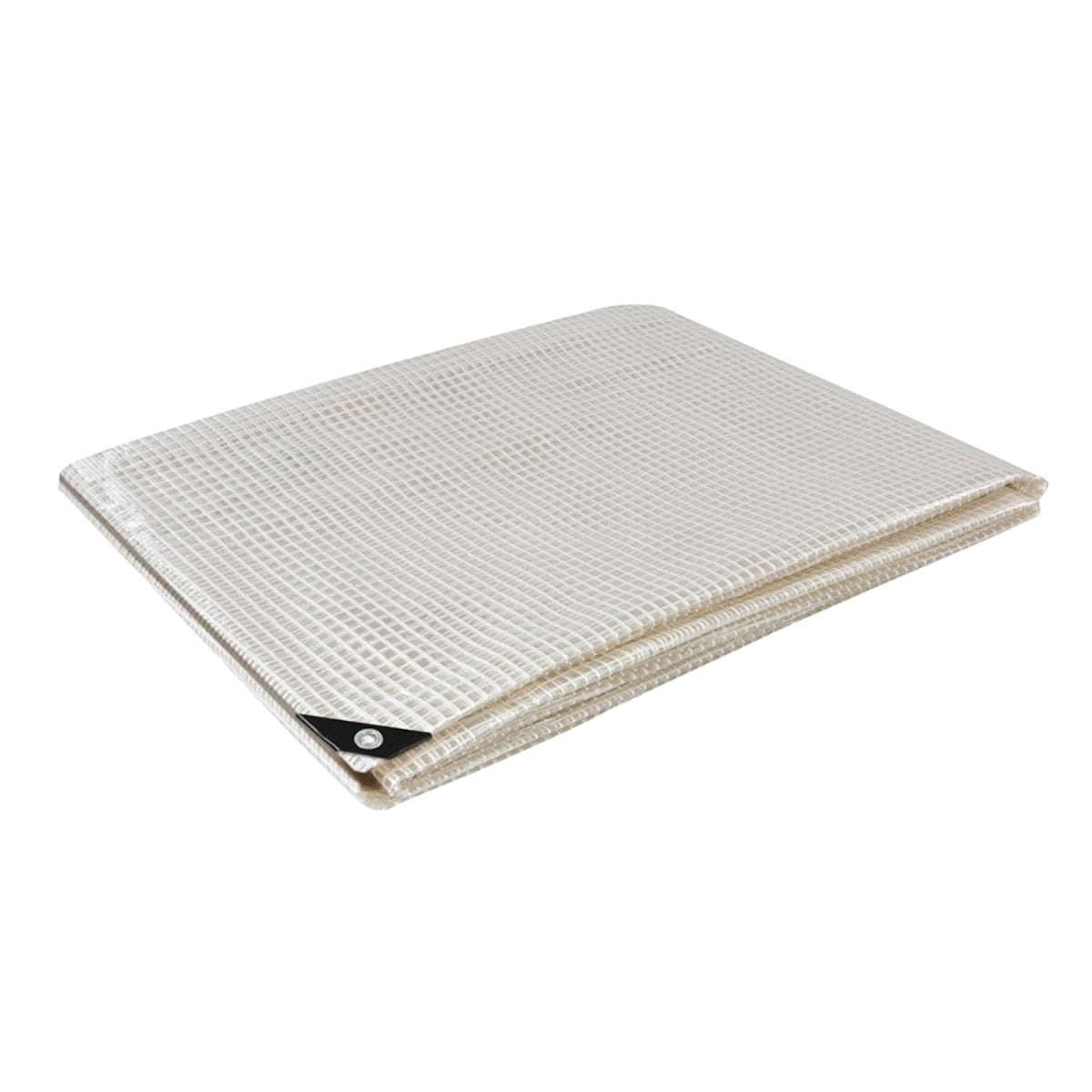 1.5 x 2 m Heavy-Duty Tarpaulin Cover - Clear 100GSM - Waterproof, Frost-Resistant, UV Protection, Multipurpose, Groundsheet