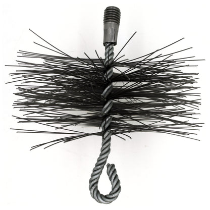 Chimney Brush Head, Stiff Metal Wire Chimney Brush Head, Removes Stubborn Dirt and Debris from Flue and Chimney Walls (Diameter: 1