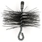 Chimney Brush Head, Stiff Metal Wire Chimney Brush Head, Removes Stubborn Dirt and Debris from Flue and Chimney Walls (Diameter: 1
