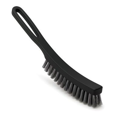 Heavy Duty Steel Wire Brush 25 cm - Curved Hand Wire Brush for Rust and Paint Removal - Stiff Steel Bristles for Welding Prep