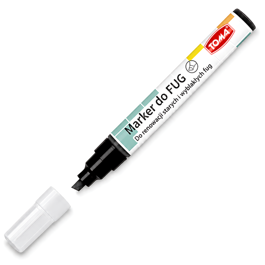 Black Grout Marker Pen for Tile Joints - Fast-Drying Water-Resistant Ink, Fade-Resistant - for Bathroom, Kitchen Grout Refresh
