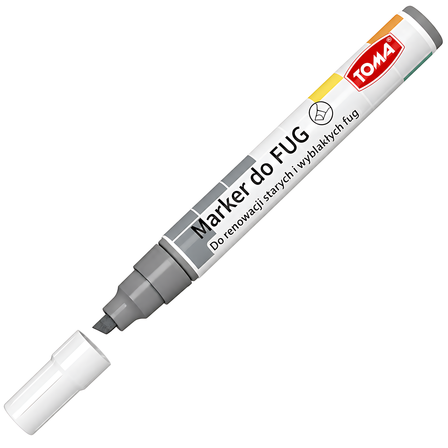 Graphite Grout Marker Pen for Tile Joints - Fast-Drying Water-Resistant, Fade-Resistant - for Bathroom, Kitchen Grout Refresh