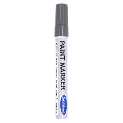 Oil-based Paint Marker Pen Permanent for Tyres Rubber Stone Leather Fabric Plastic Glass (Grey)