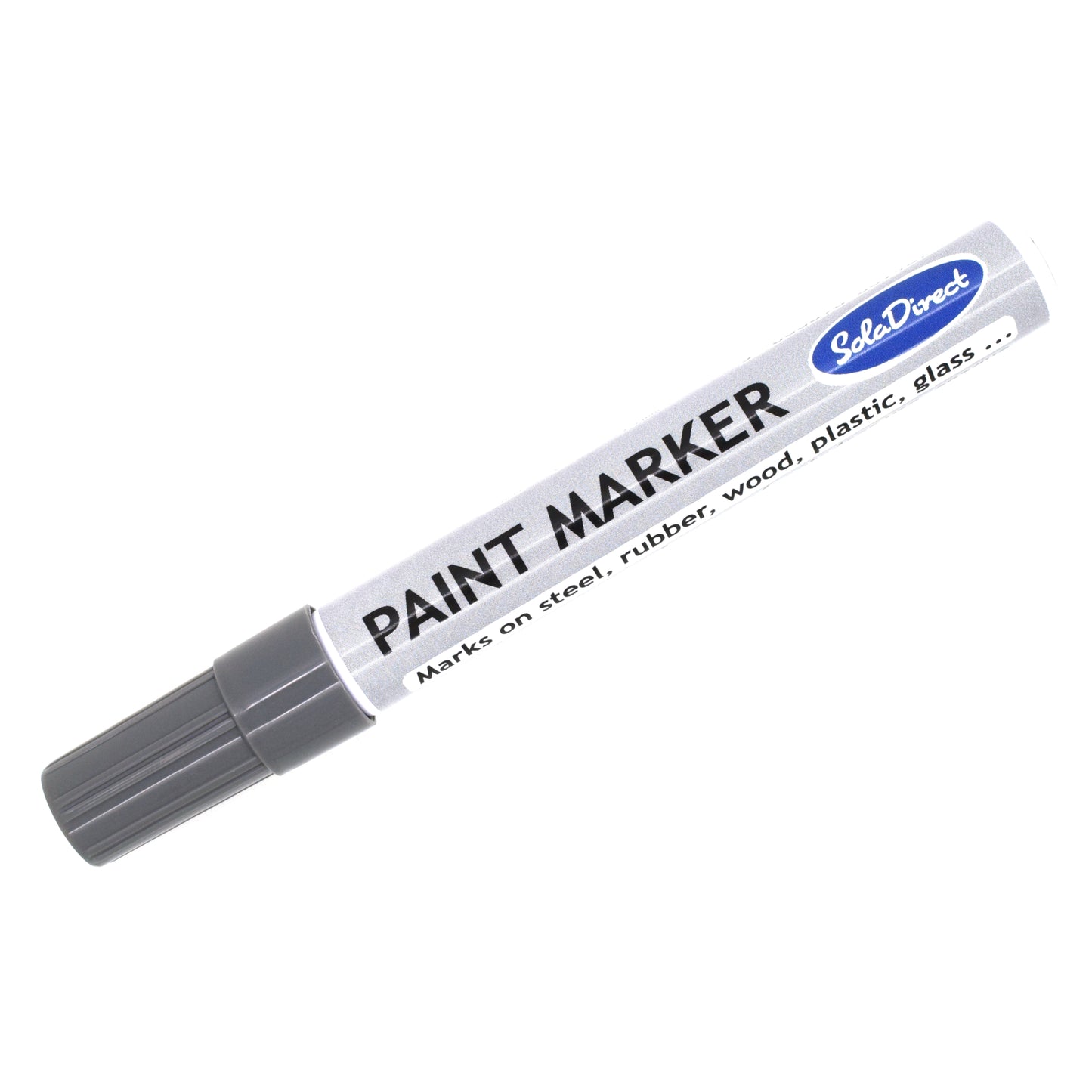Oil-based Paint Marker Pen Permanent for Tyres Rubber Stone Leather Fabric Plastic Glass (Grey)