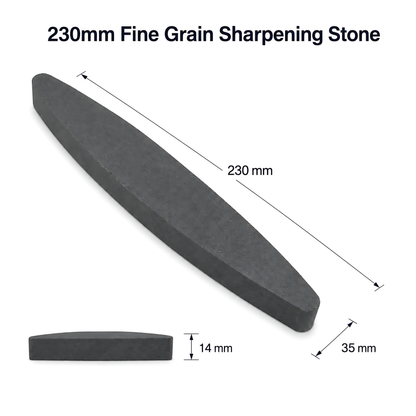 2 x Sharpening Stones 23cm Fine Grain Whetstones for Kitchen Knives, Scythes, Sickles, Garden Blades, Fine Edge Honing