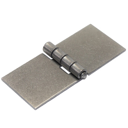 Pack of 1 x Heavy Duty Weldable Solid Steel Hinge, 45 x 100 mm Welding Long Lasting Steel Butt Hinge, 2 mm Thick Weld On Hinges