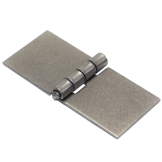Pack of 1 x Heavy Duty Weldable Solid Steel Hinge, 45 x 100 mm Welding Long Lasting Steel Butt Hinge, 2 mm Thick Weld On Hinges