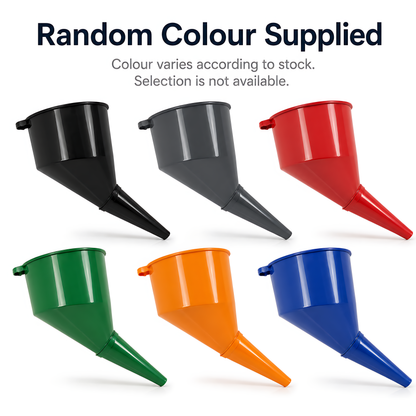 Fuel Funnel Angled with Fine Mesh Filter for Easy Refilling, Lightweight Plastic Funnel, Practical, Versatile