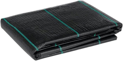 2 x 5 m / 6.5 x 16.4 ft Weed Control Membrane, Weed Control Woven Fabric, Ground Cover Sheet, 100 GSM, UV Stabilised