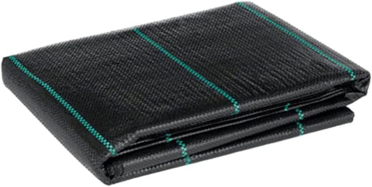 2 x 5 m / 6.5 x 16.4 ft Weed Control Membrane, Weed Control Woven Fabric, Ground Cover Sheet, 100 GSM, UV Stabilised