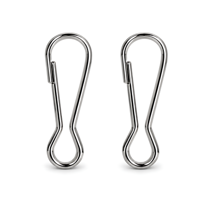 2 Pack 33mm Lanyard Snap Hooks for Keyrings, ID Badges, Key Fobs, Crafts, Neck Straps, Name Cards, Zip Pulls, DIY Repairs