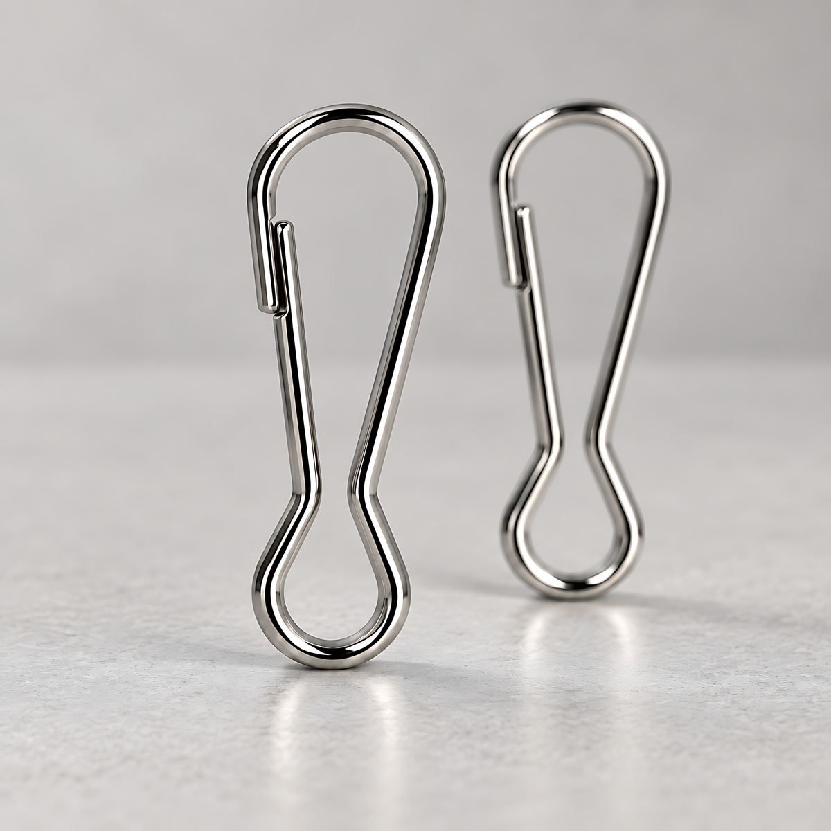 2 Pack 33mm Metal Lanyard Snap Hooks for Keyrings, ID Badges, Key Fobs, Crafts, Neck Straps, Name Cards, Zip Pulls, DIY Repairs