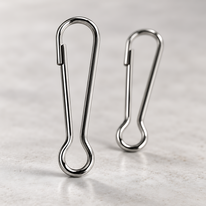 2 Pack 45mm Metal Lanyard Snap Hooks for Keyrings, ID Badges, Key Fobs, Crafts, Neck Straps, Name Cards, Zip Pulls, DIY Repairs