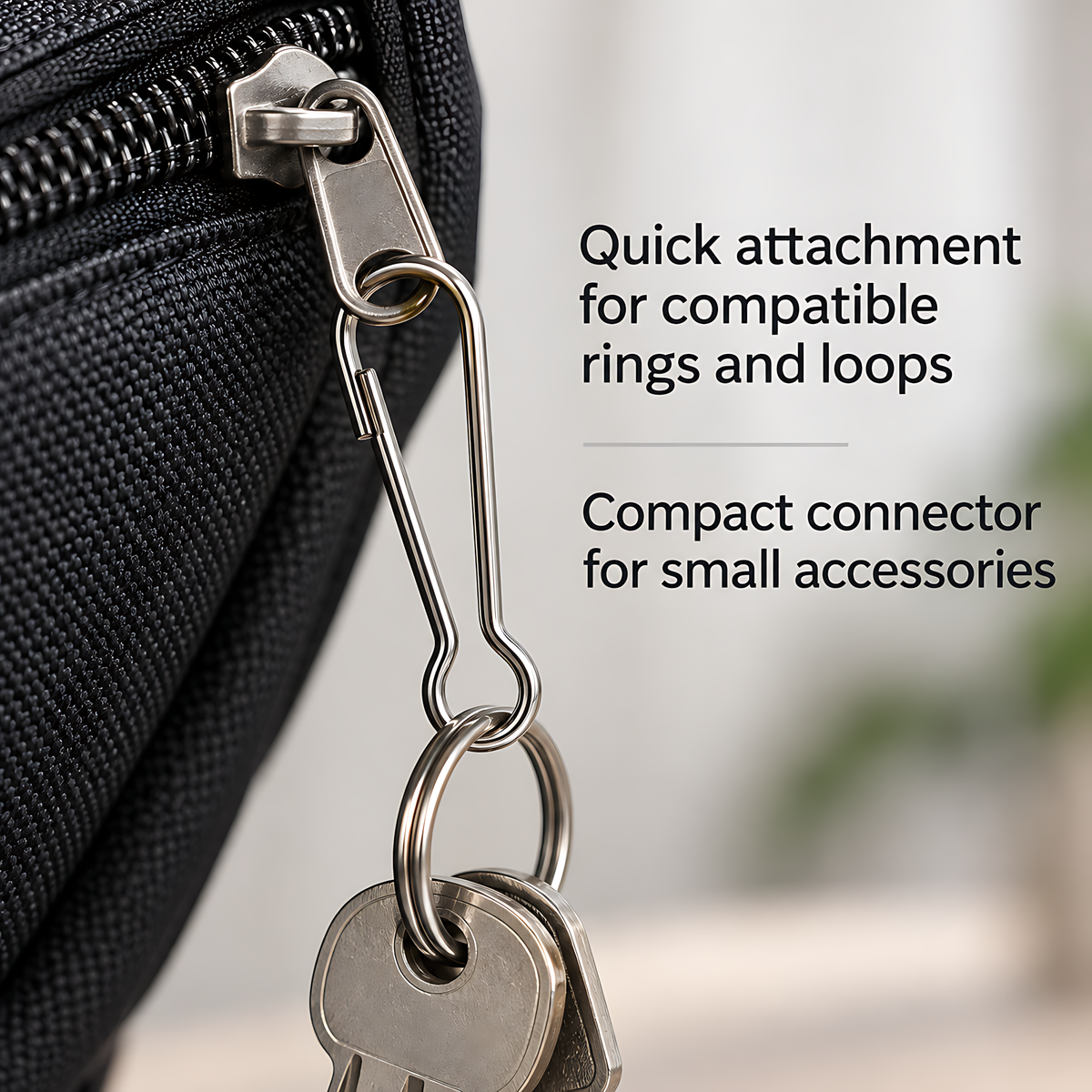 2 Pack 45mm Metal Lanyard Snap Hooks for Keyrings, ID Badges, Key Fobs, Crafts, Neck Straps, Name Cards, Zip Pulls, DIY Repairs