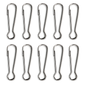10 Pack 45mm Lanyard Snap Hooks for Keyrings, ID Badges, Key Fobs, Crafts, Neck Straps, Name Cards, Zip Pulls, DIY Repairs