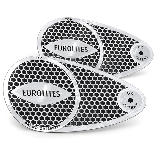 Eurolites Headlight Beam Deflectors for UK RHD Cars Driving in Europe, Universal Headlamp Fit, Fitting Instructions