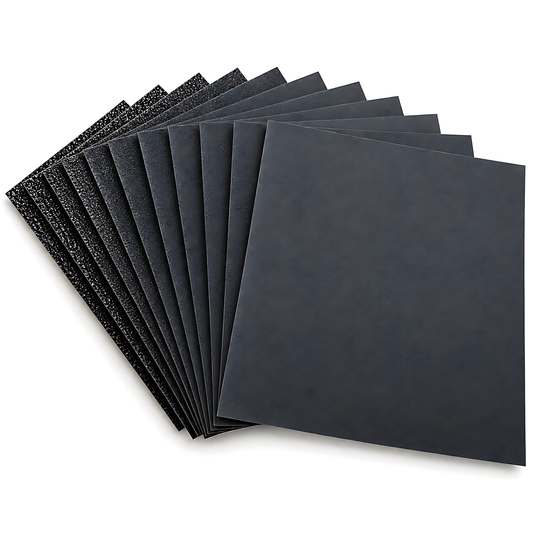 Wet and Dry Sandpaper 10 Sheets 230mm x 280mm P60 P80 P100 P120 P180 Waterproof Silicon Carbide for Paint & Filler