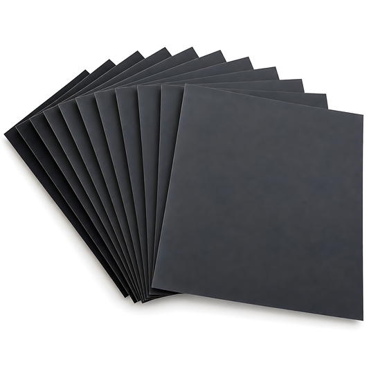 Wet and Dry Sandpaper 10 Sheets 230mm x 280mm P400 P600 P800 P1000 P1200 Waterproof Silicon Carbide for Car Paint & Primer
