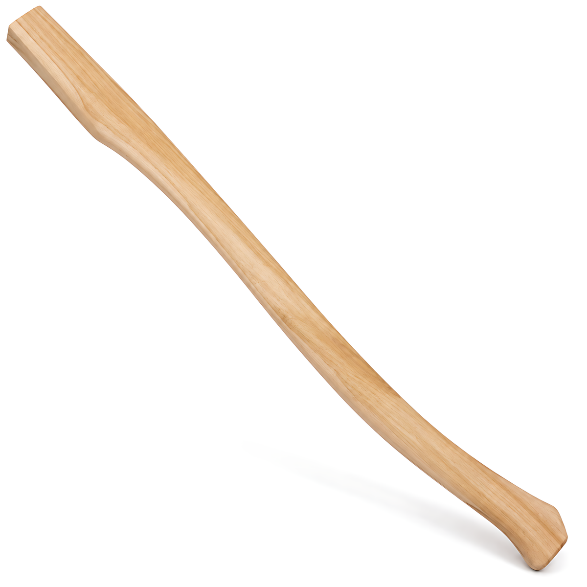 Wooden AxeHandle 90cm 35.5" Replacement Shaft with Flared Grip for Repairs, AxeRestoration and Workshop Repairs, Gently Curved