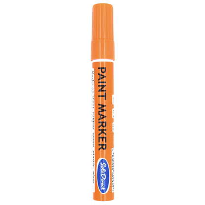 Oil-based Paint Marker Pen Permanent for Tyres Rubber Stone Leather Fabric Plastic Glass (Orange)