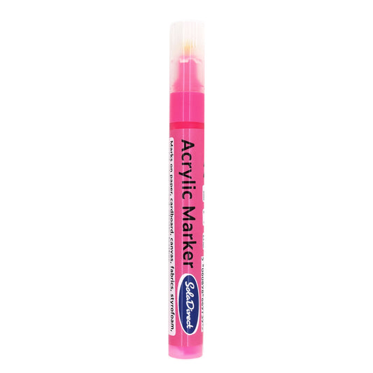 Acrylic Paint Marker Pen Permanent for Stone Leather Fabric Plastic (Pink)
