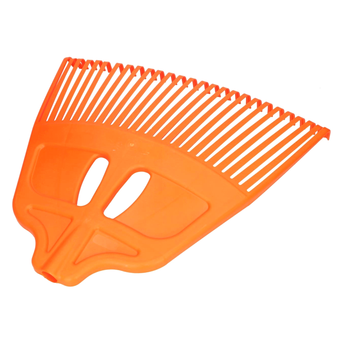 Heavy-Duty Garden Rake - 27 Tines / 57cm Wide Durable Plastic Head - Sturdy, Lightweight Tool for Lawn, Hay, Soil, Leaves