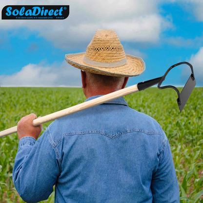 Hoe Swan Neck Cultivator Heavy-Duty Solid Steel Soil Digging Dutch Gardening and Landscaping Tool (16 cm, Head only)