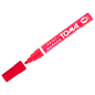 Red Oil-Based Paint Marker Pen Permanent - 2.5mm Round Tip, Fast-Drying Waterproof Ink - Universal for All Surfaces