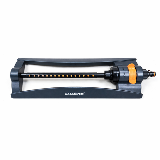 Garden Lawn Watering Sprinkler - Oscillating Bar Hose Sprinkler - Adjustable Spray Range, Covers Up To 336 sqm - Grass Irrigation