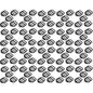 100 x Ladderlock Rucksack Sliders Buckles for 40 mm / 1.57" Webbing Strap, Black, Plastic