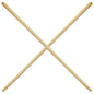 2 x Hardwood Rake Handle Replacement 120 cm / 47" Long Wooden Shaft for Hoe, Broom, Spade, Shovel, Fork - Durable Garden Pole