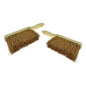 2 x Soft Coco Hand Brush with Natural Coconut Bristles - 28cm Wooden Counter Bench Tabletop Cleaning Brush - Eco-Friendly