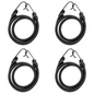 4 x 100 cm / 39" Heavy Duty Bungee Cord with Hooks - Strong 8mm Elastic Luggage Straps for Roof Rack, Travel, Camping, Car Boot