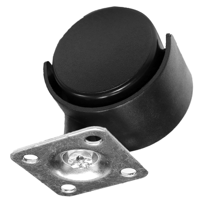 Pack of 1 x PVC Swivel Furniture Castor Wheel - 40 mm Universal Caster Wheel - Non-Marking, Silent